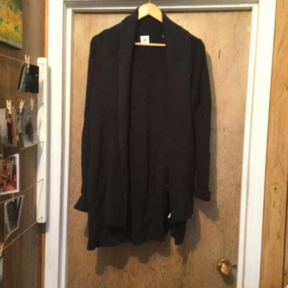 Cabi long line cardigans dark blue open front cardigan size small